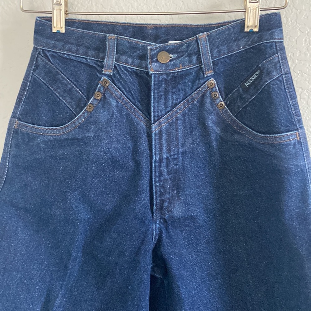 Rockies Vintage Retro 80s Classic Cotton High Rise
Sturdy Denim Jeans.Size 28 XS